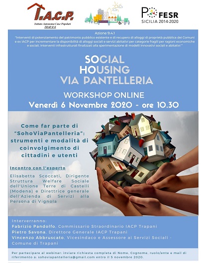Come far parte di SohoViaPantelleria: un workshop online per approfondire il progetto di edilizia sociale